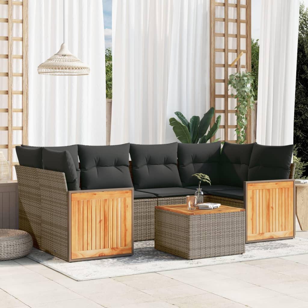 VidaXL Garten sofagarnitur poly-rattan