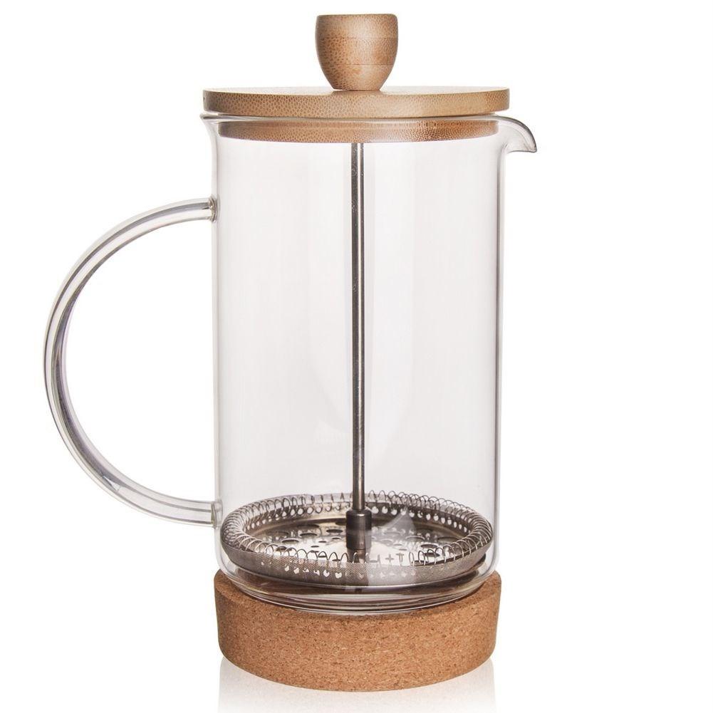 Orion Hitzebeständige Kaffeepresskanne mit Stahlkolben für Kaffee und Tee