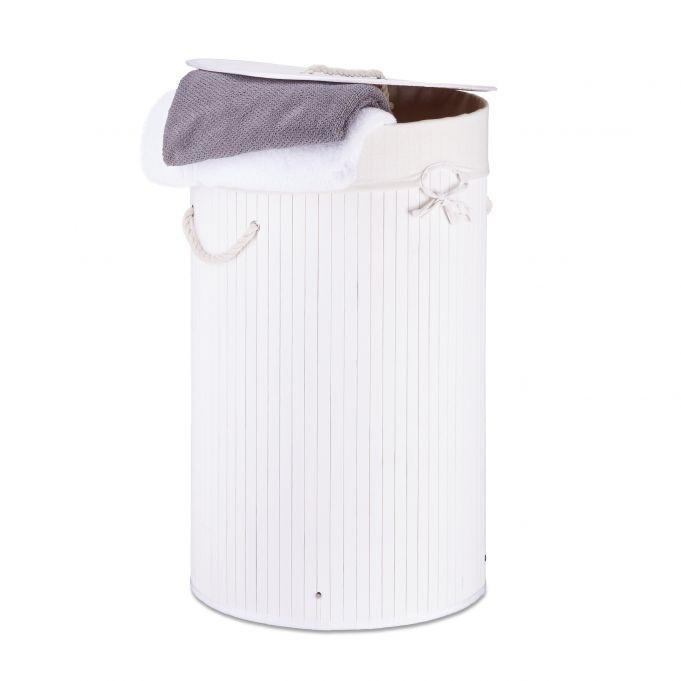 B2X Wäschekorb Bambus rund