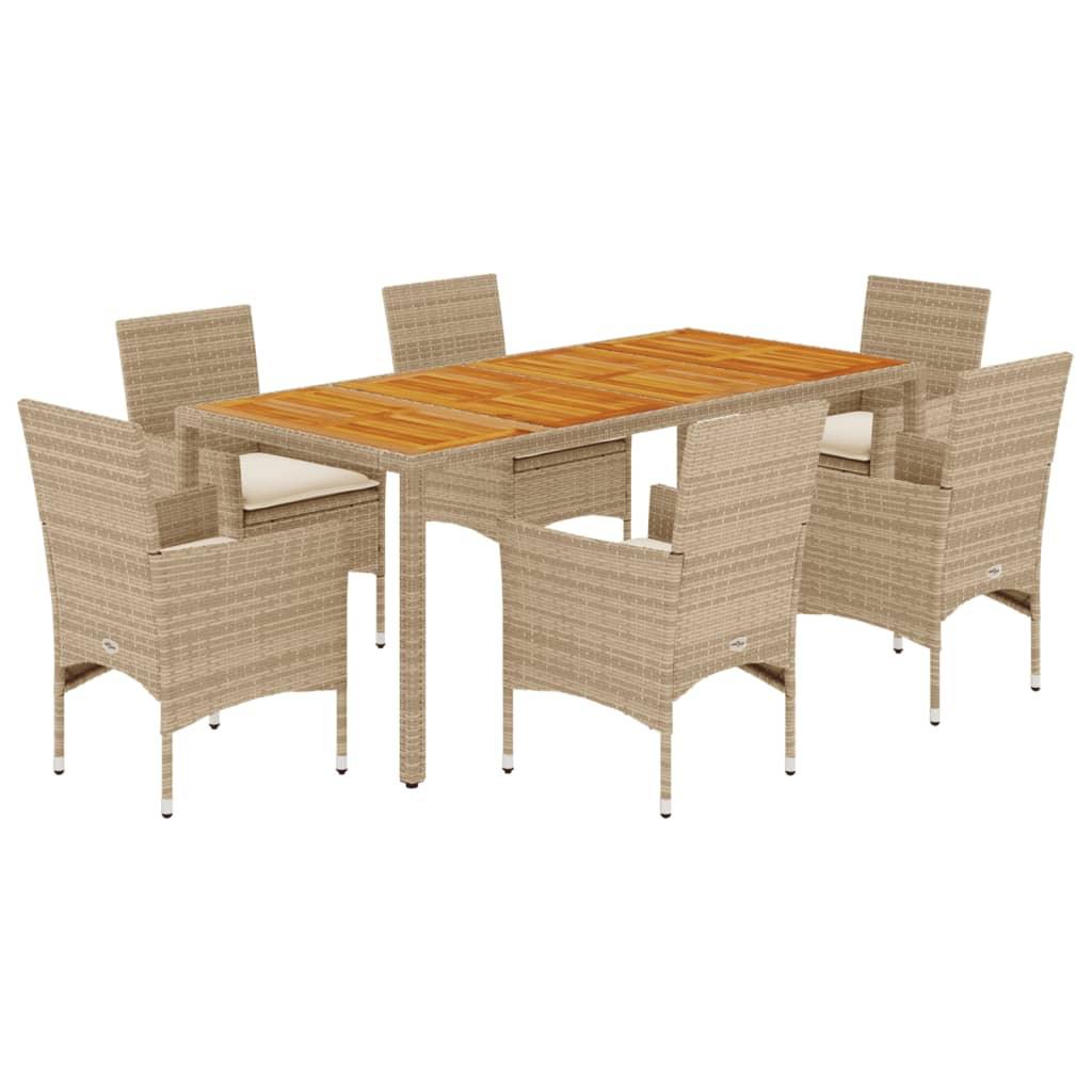VidaXL Garten essgruppe poly-rattan