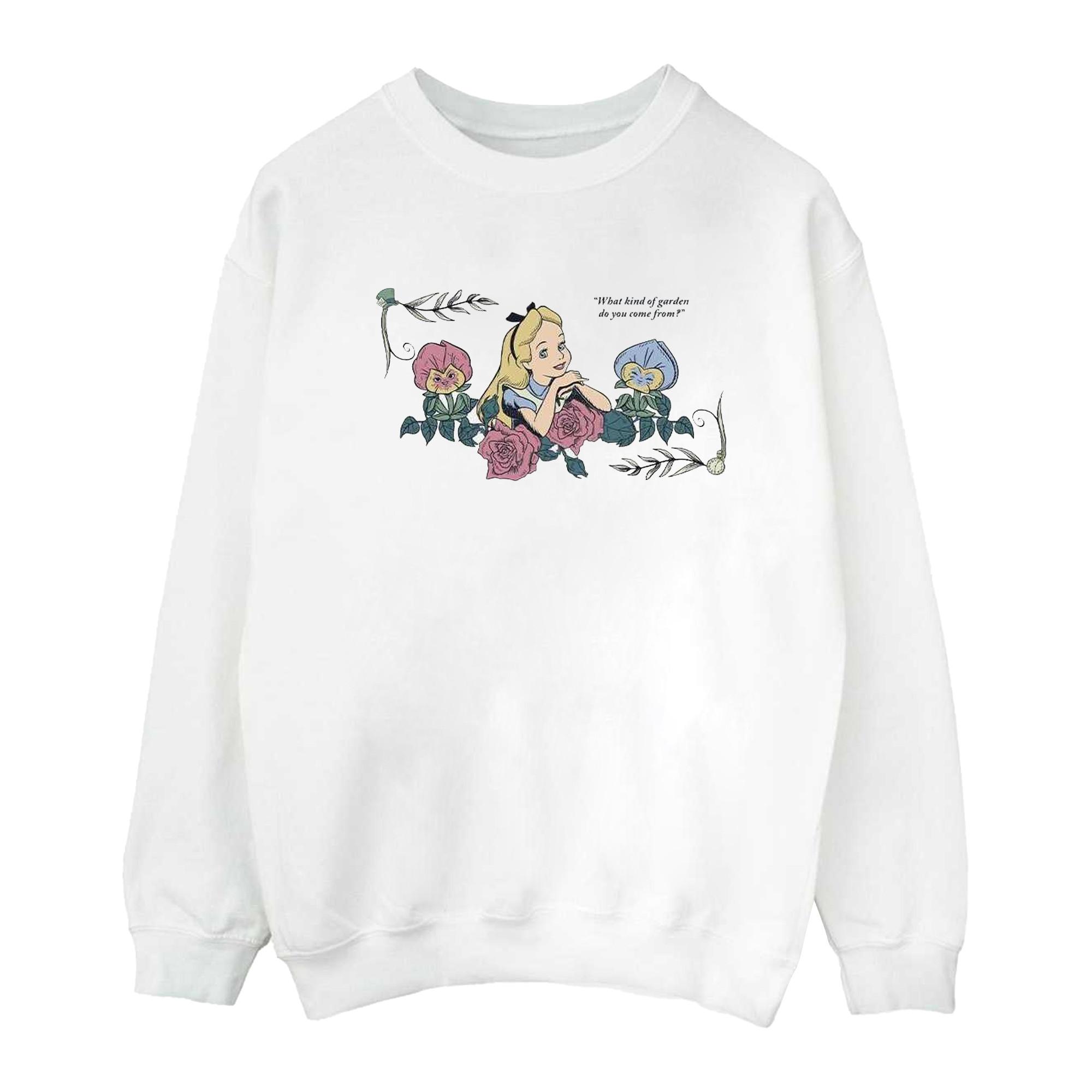 Disney Alice In Wonderland What Kind Of Garden Sweatshirt