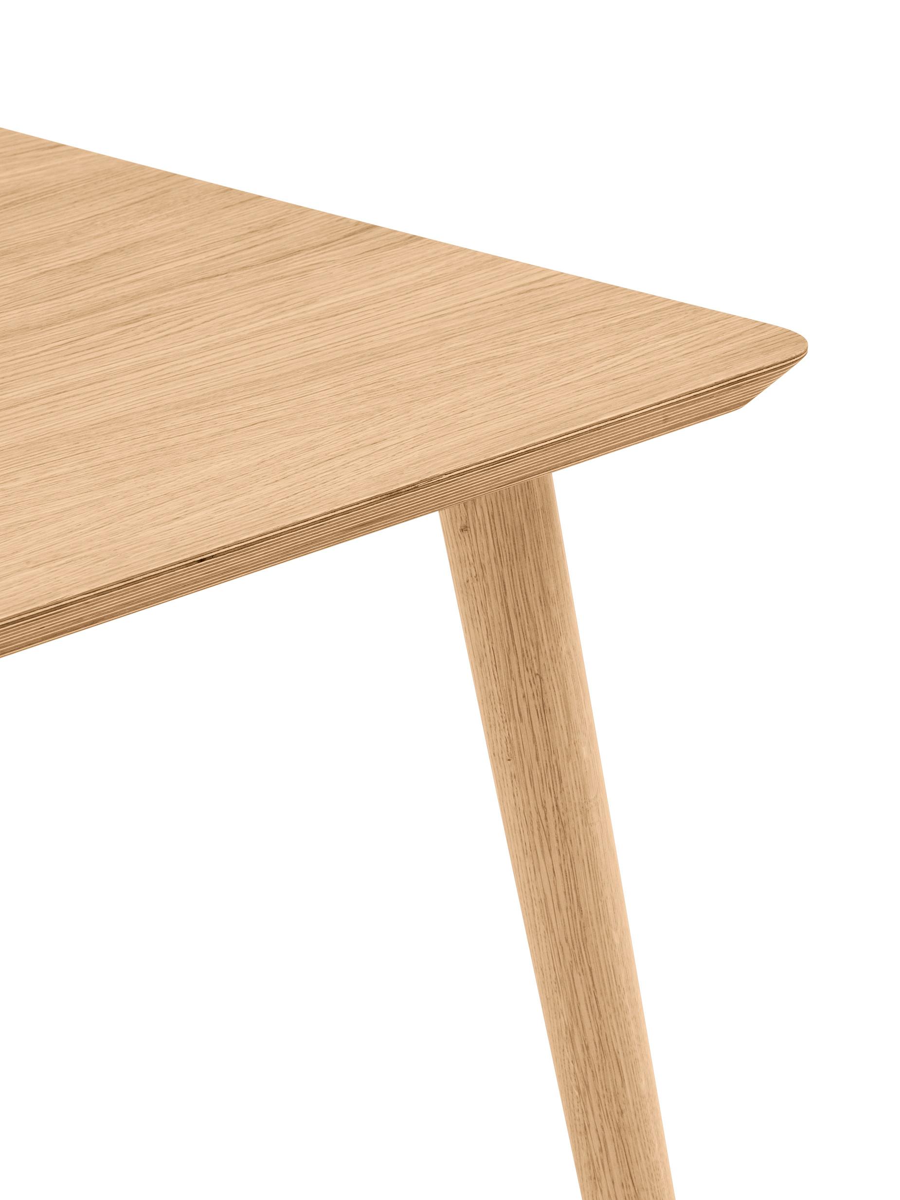 Oakywood Classic Desk - Klassischer Schreibtisch aus Massivholz - Eichenfurnier / 100x50