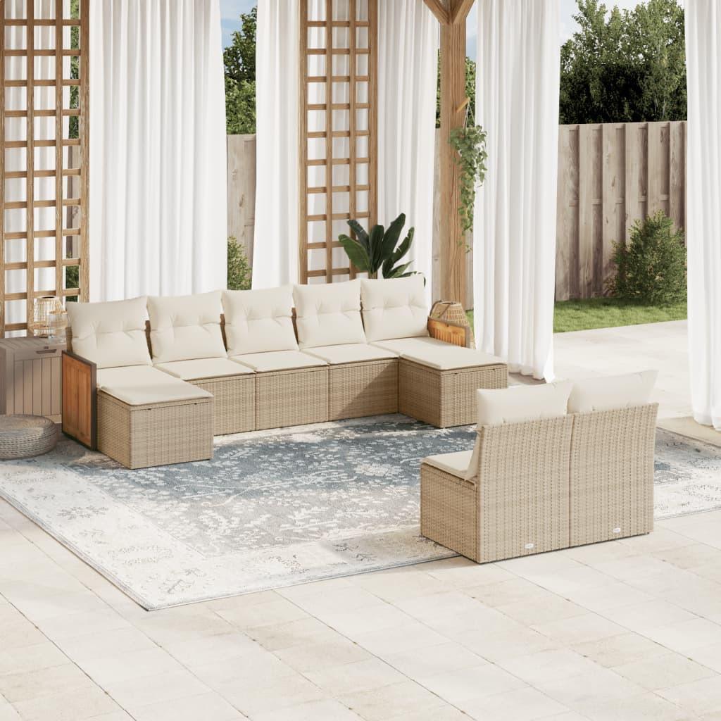 VidaXL Garten sofagarnitur poly-rattan