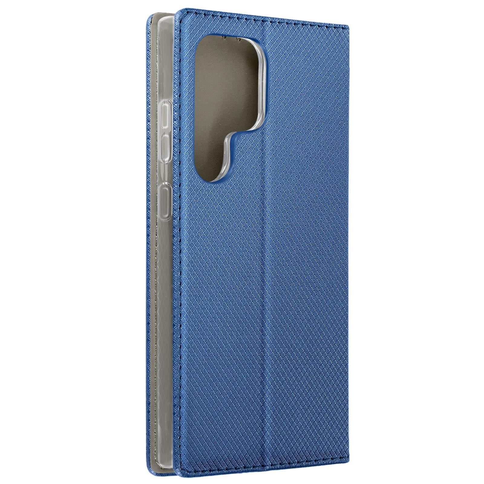 Avizar Samsung Galaxy S24 Ultra Book Cover Blau