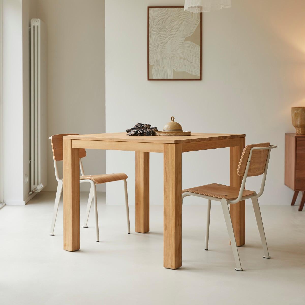 Tikamoon Tisch aus massivem Teakholz 2 bis 4 Pers Eden