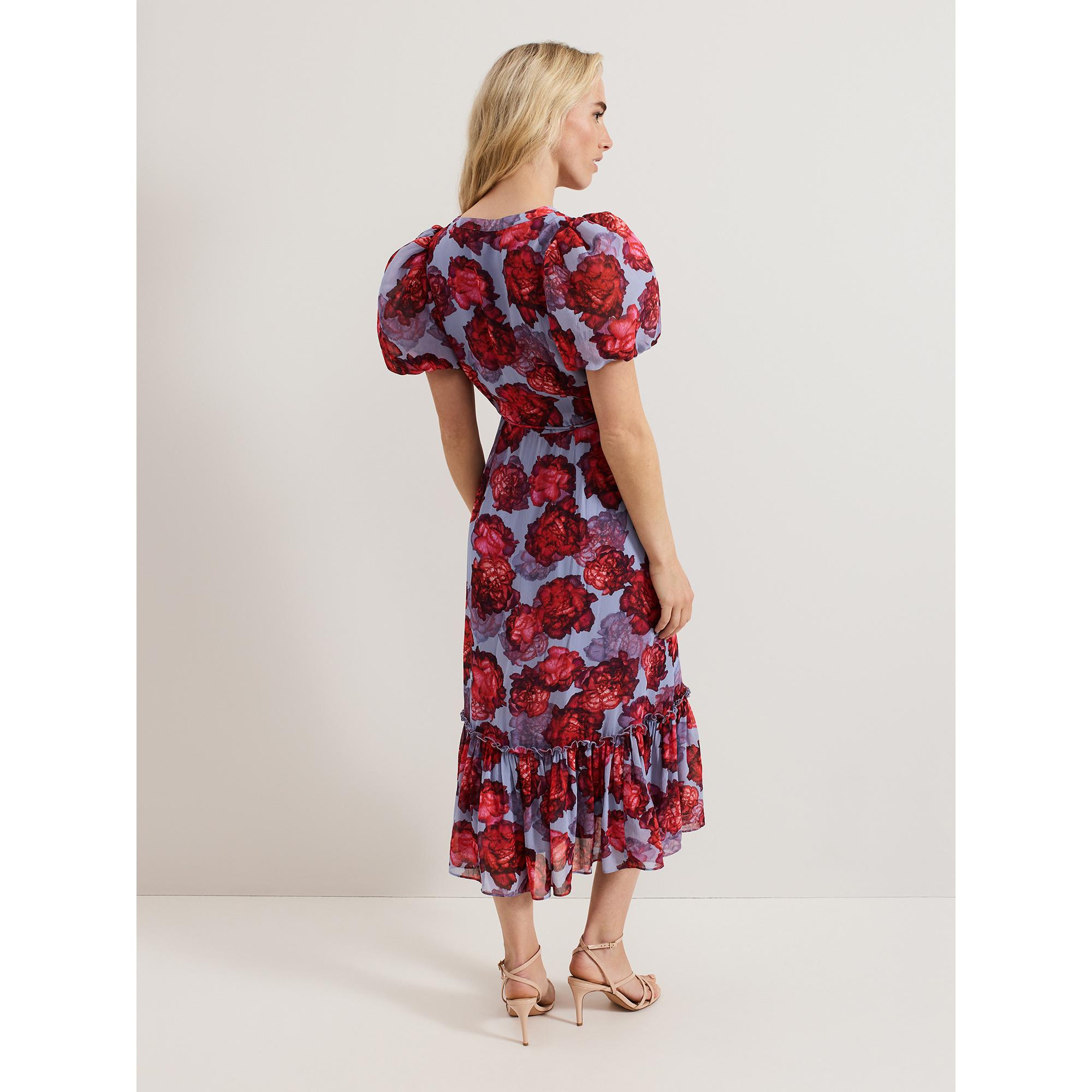 Phase Eight Francesca Geblümtes Midi Kleid