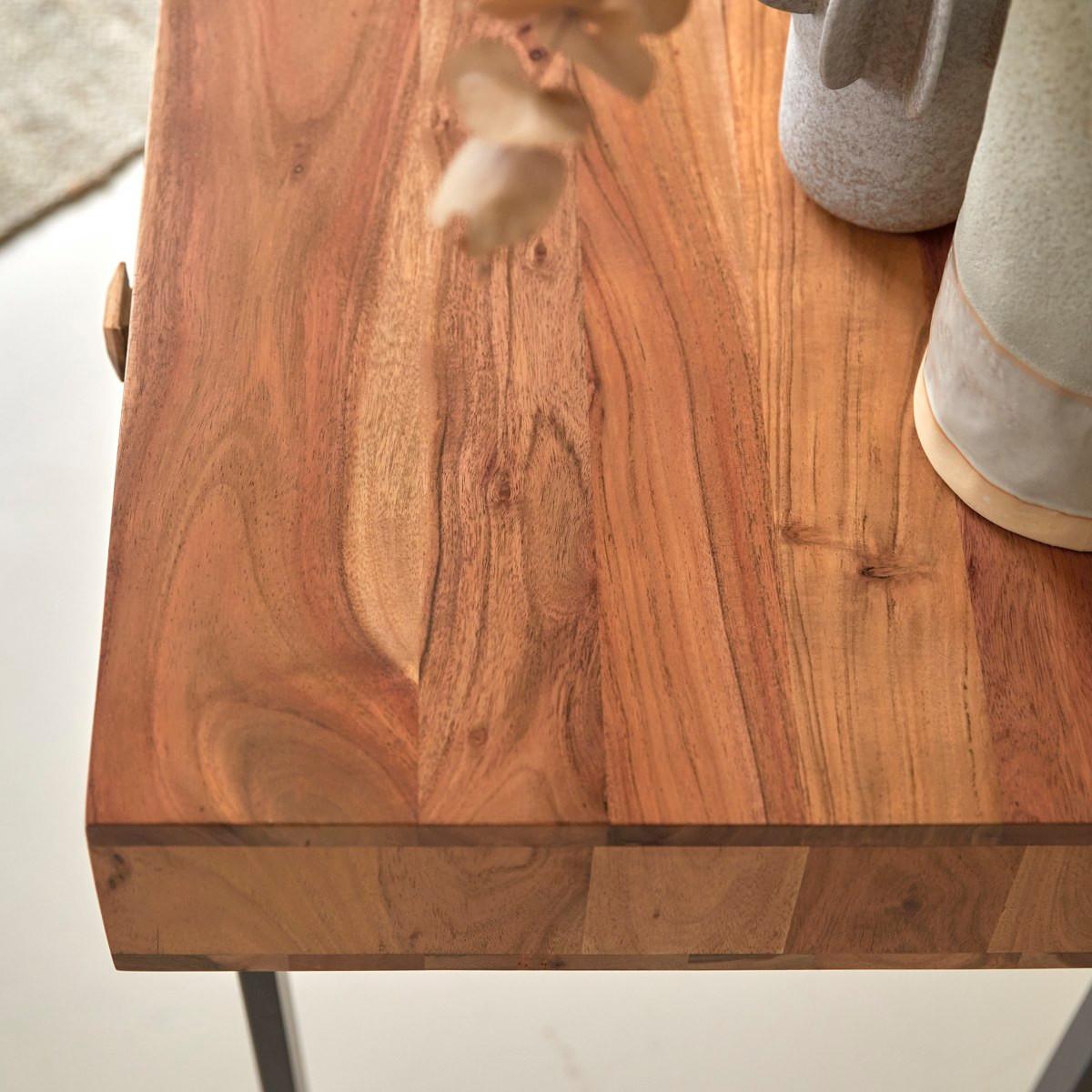 Tikamoon Konsole aus massiver Akazie Temis