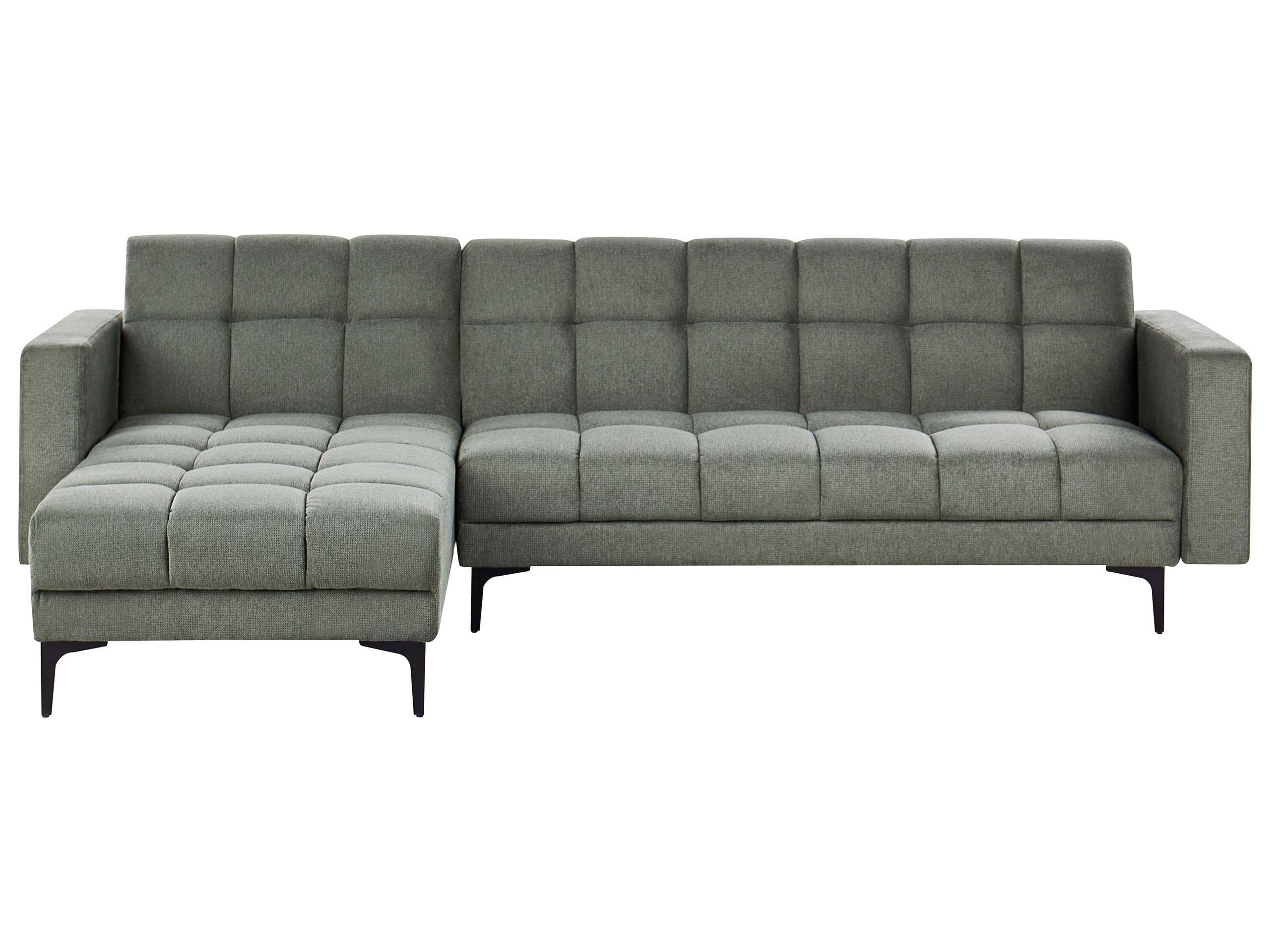 Beliani Rechtsseitiges Ecksofa aus Polyester Minimalistisch ALNES