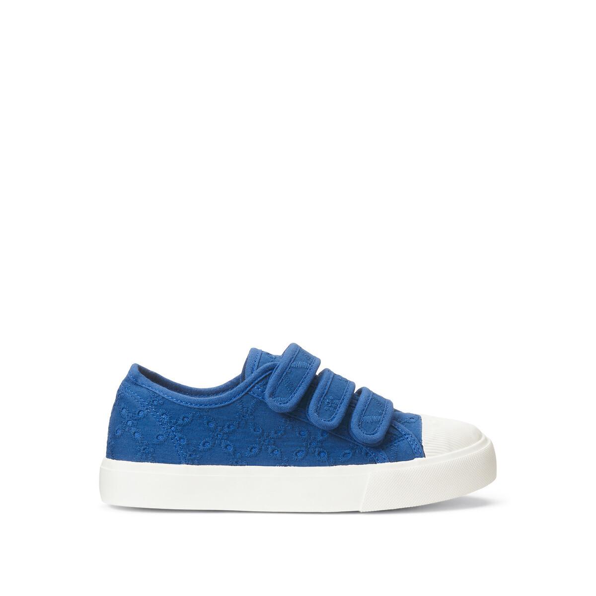 La Redoute Collections Flache Canvas-Sneakers mit Lochstickerei