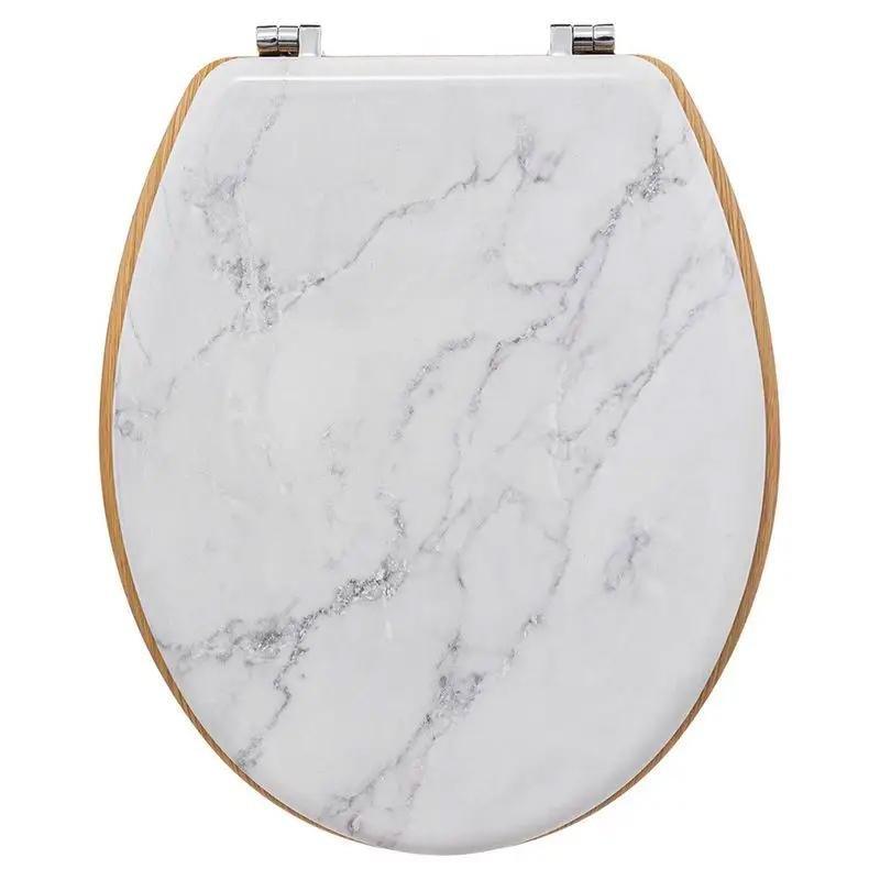 Northio Toilettensitz - Holz under Marmor