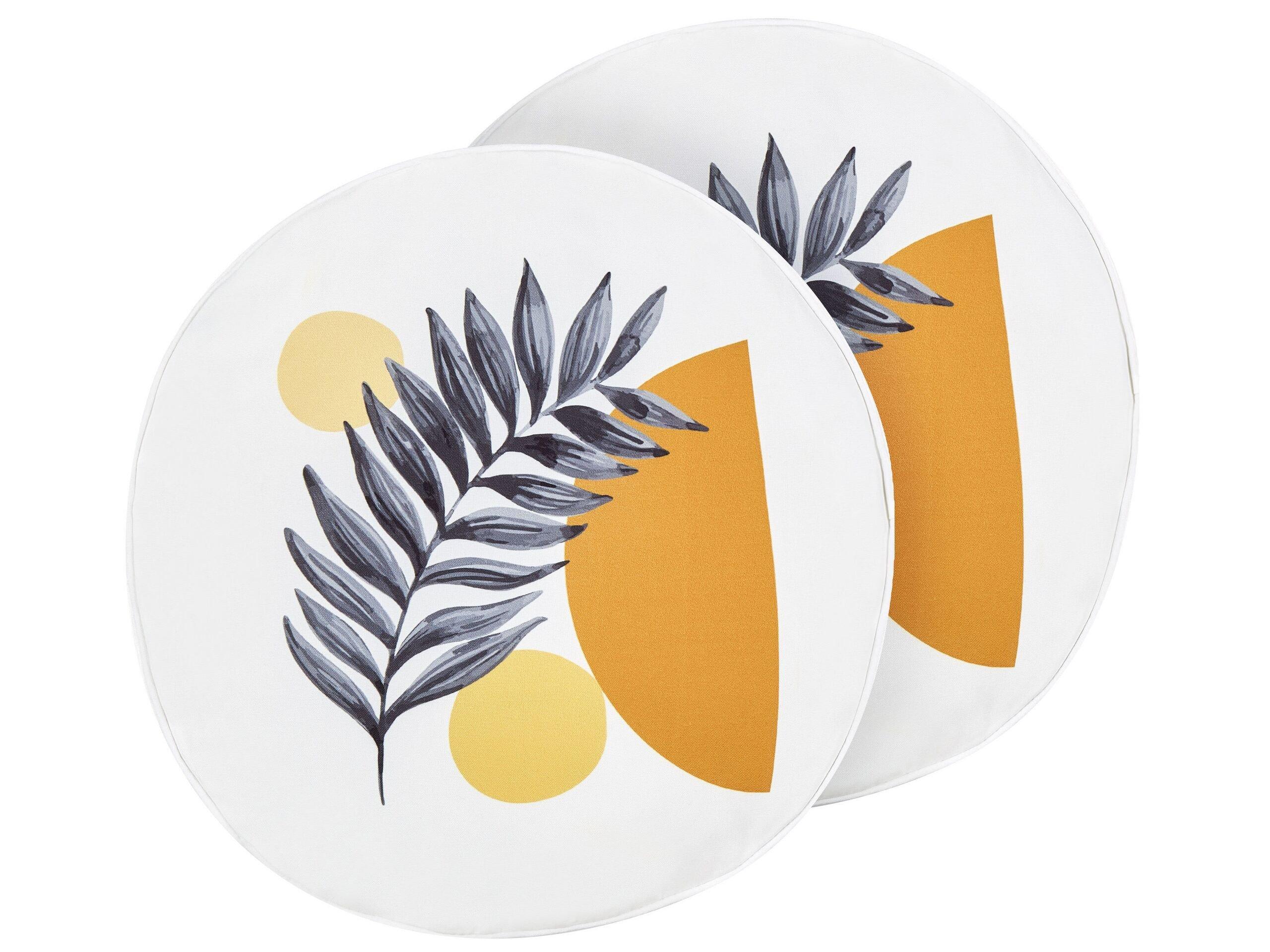 Beliani Gartenkissen 2er Set aus Polyester Modern VIOZENE