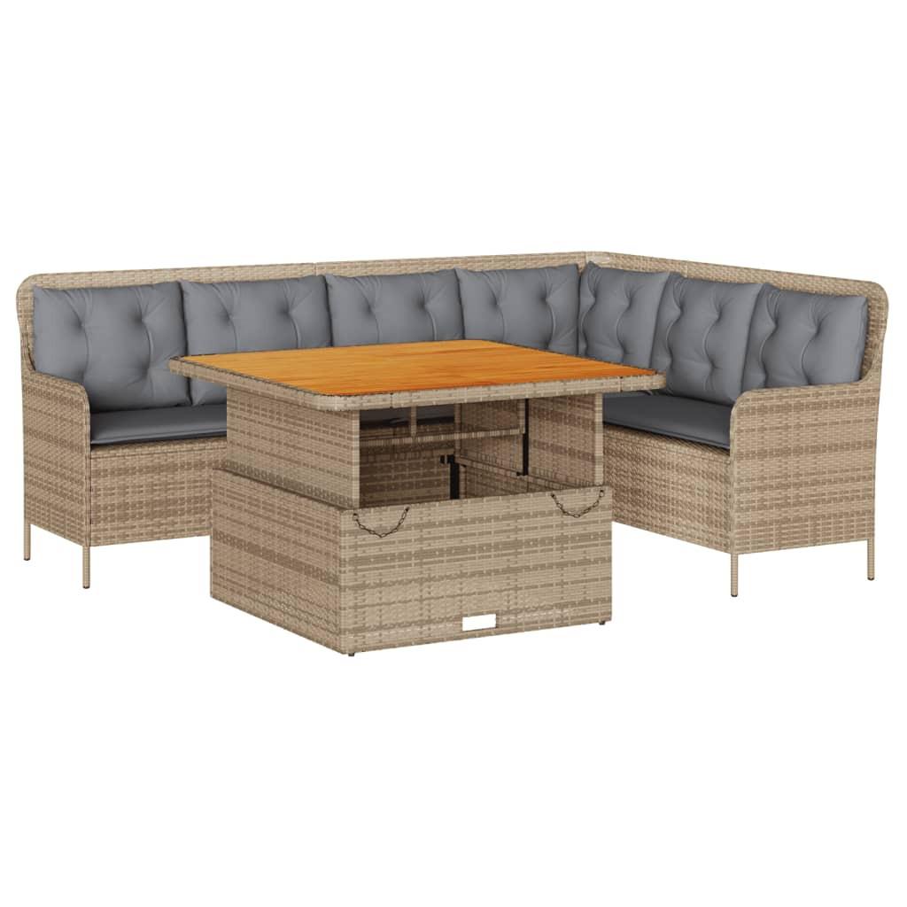 VidaXL Garten sofagarnitur poly-rattan