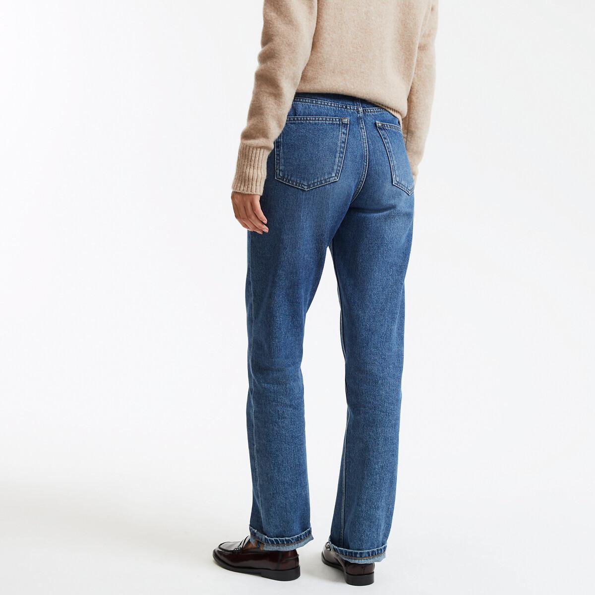 La Redoute Collections High-Waist Straight Leg Jeans