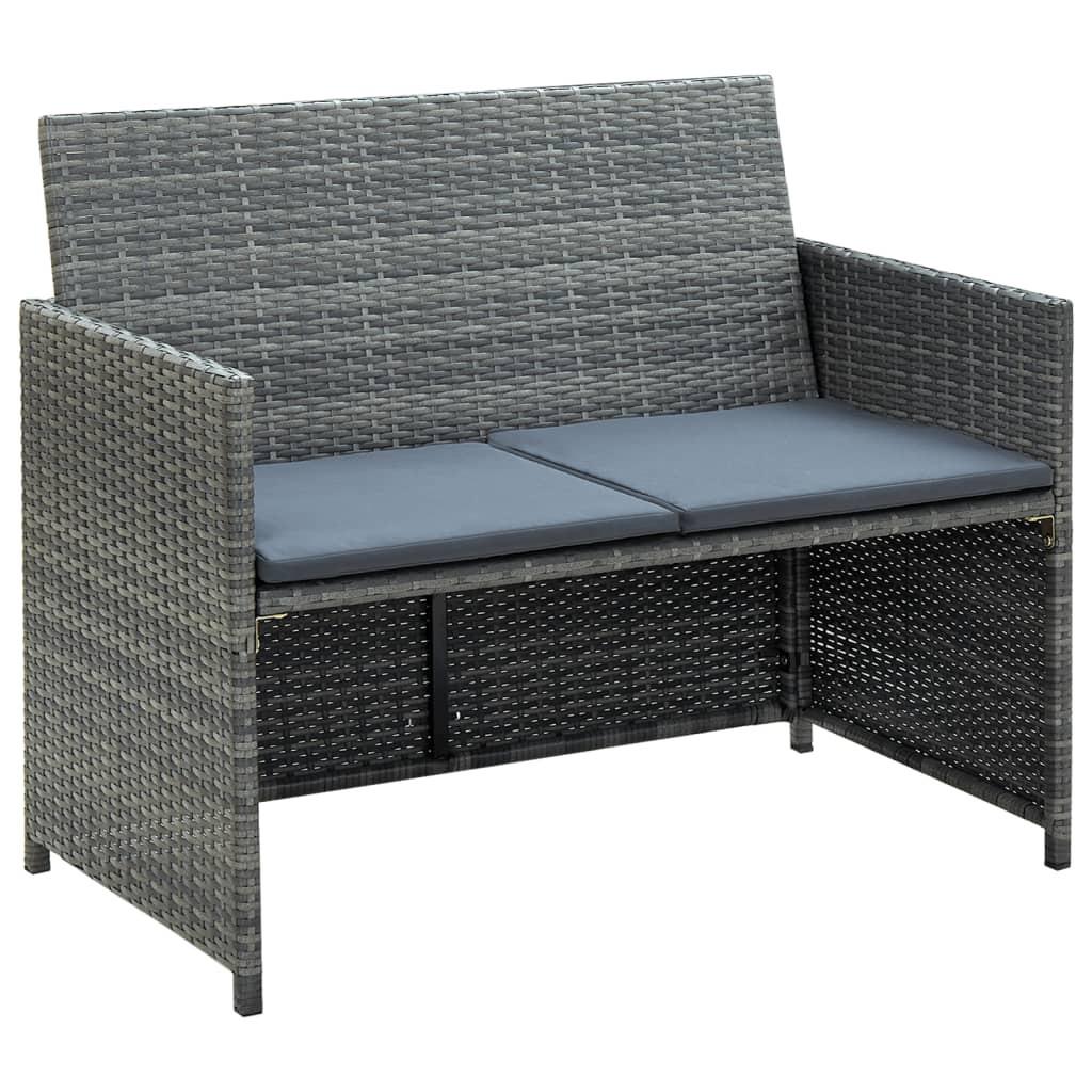 VidaXL Sofa poly-rattan