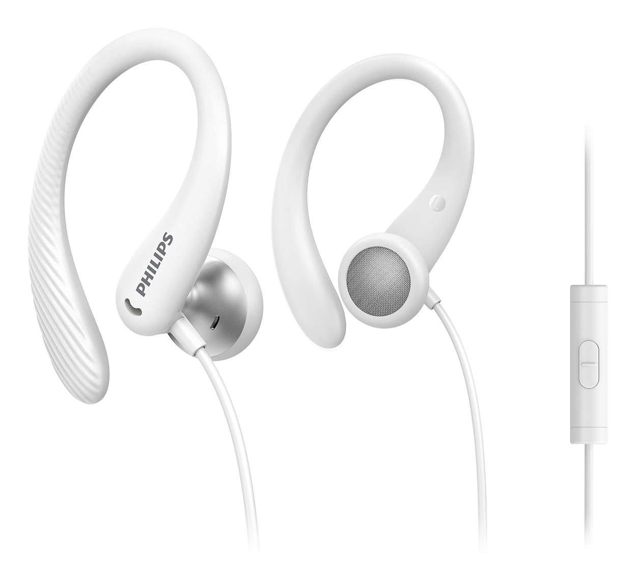 PHILIPS Philips TAA1105WT00 Kopfhörer & Headset Kabelgebunden Ohrbügel, im Ohr Sport Weiß