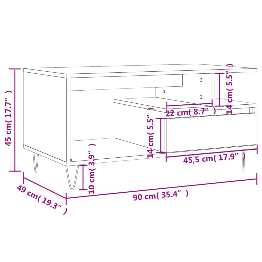 VidaXL Couchtisch holzwerkstoff