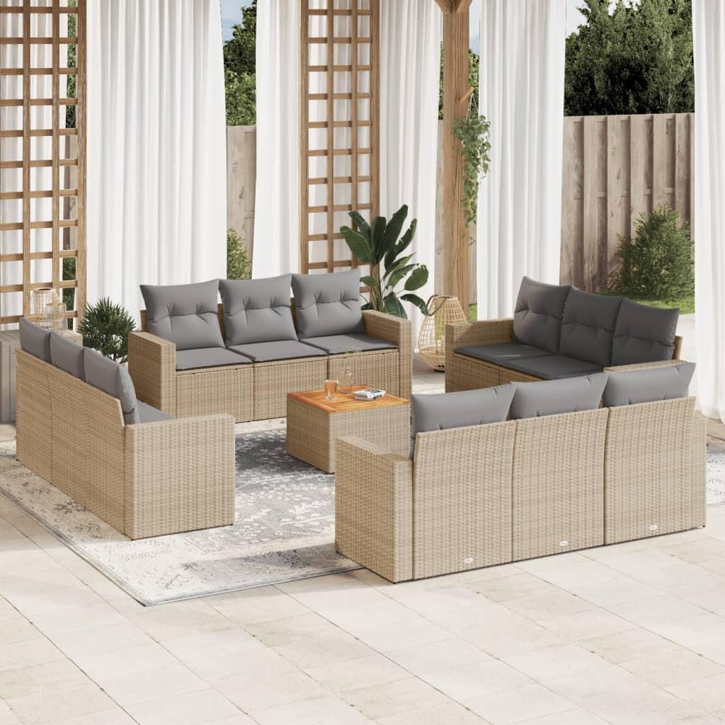 VidaXL Garten sofagarnitur poly-rattan