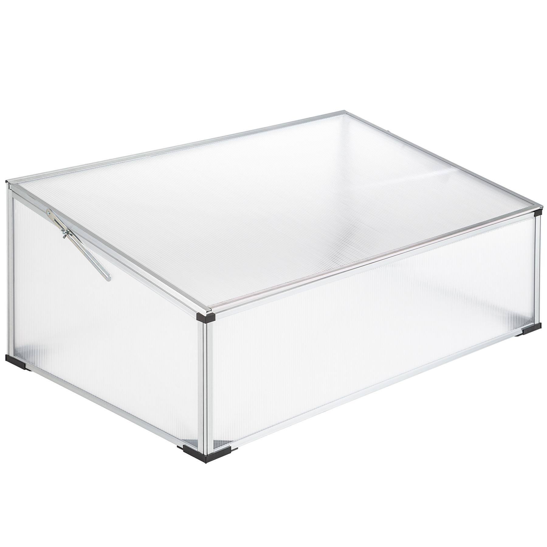 Tectake Frühbeet aus Aluminium mit arretierbarem Dach