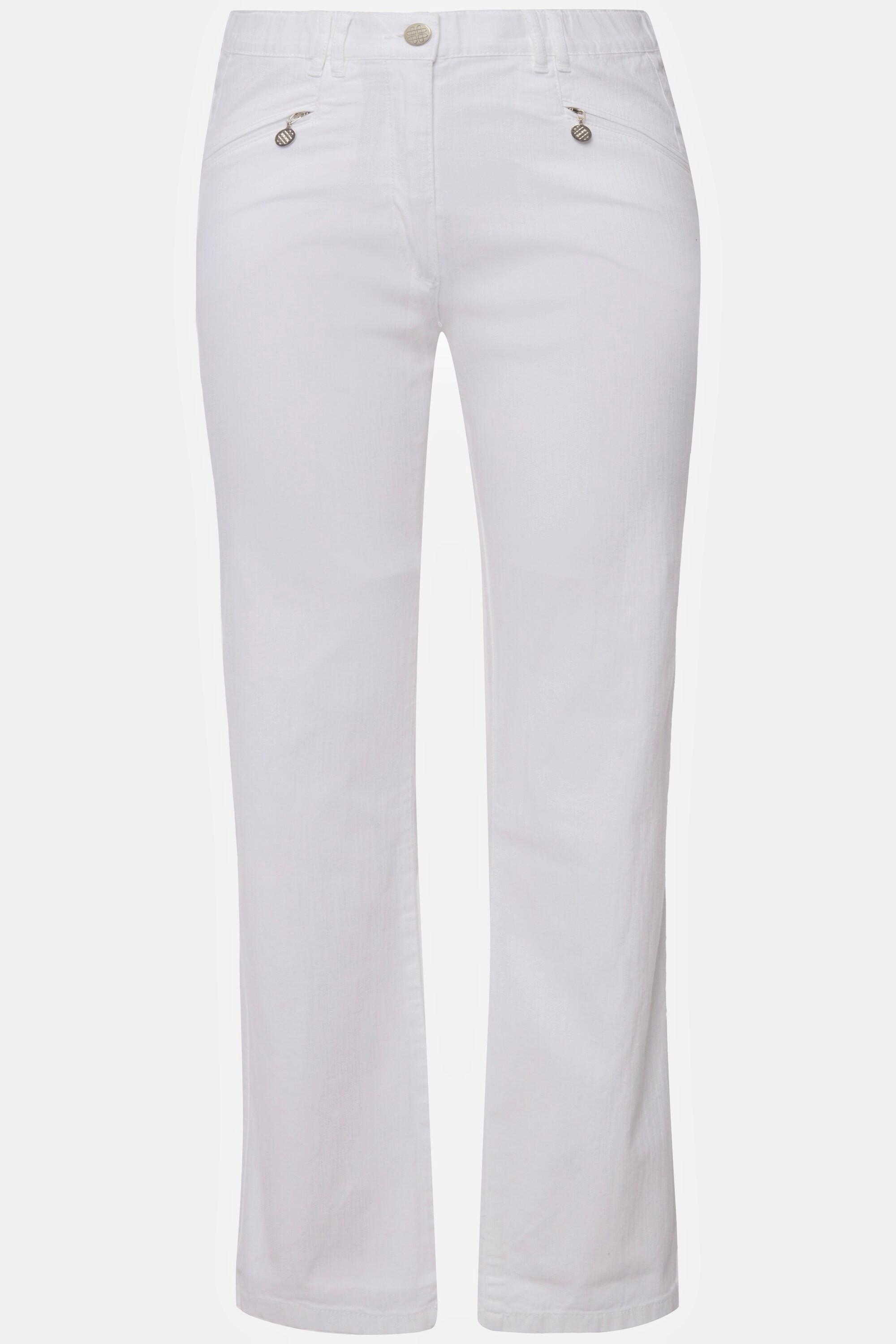 Ulla Popken Mony Tapered Fit Leichte Stretch Sommerhose