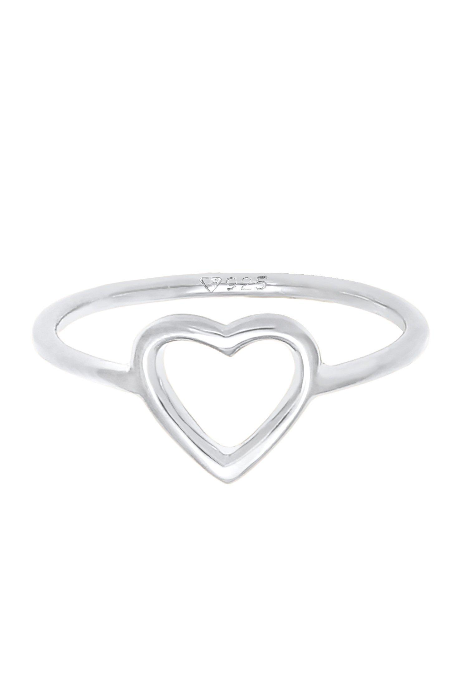 Elli Ring Herz Cut Out Filigran