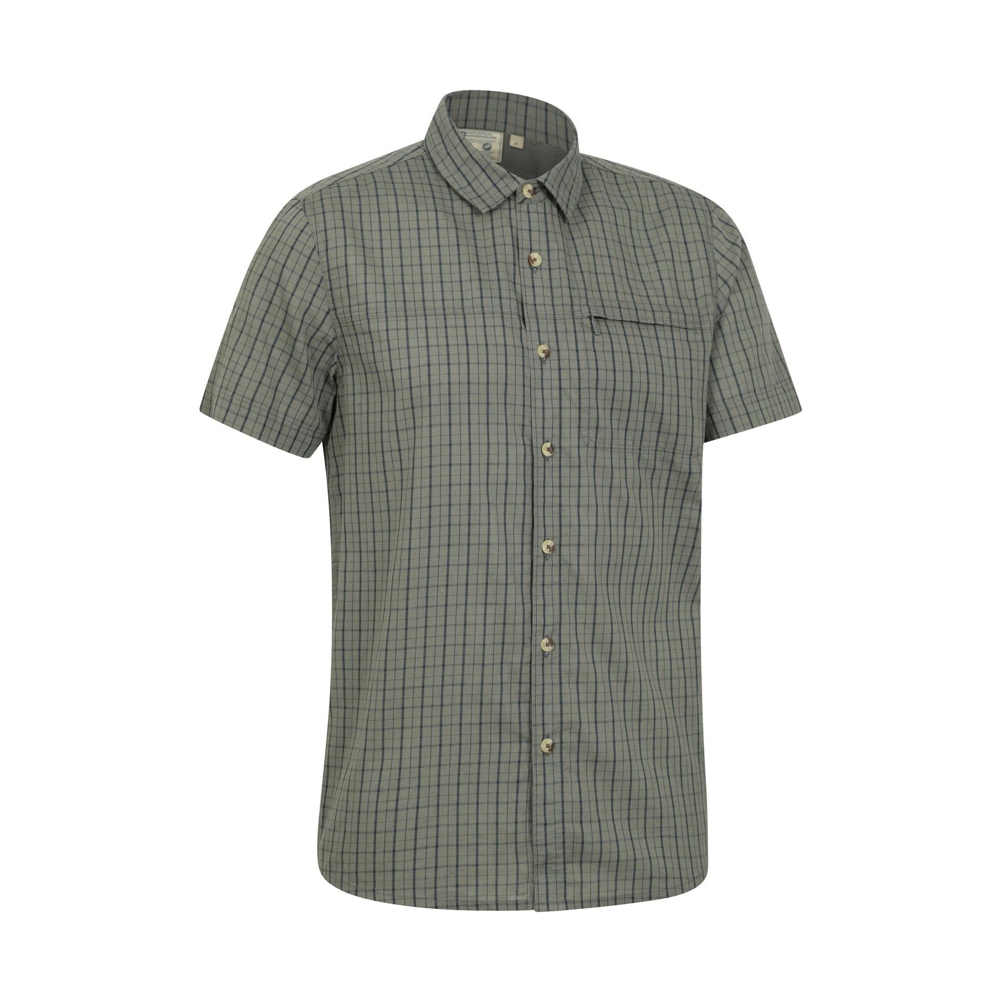 Mountain Warehouse Herren Kurzarm Hemd Kariert Regular Fit