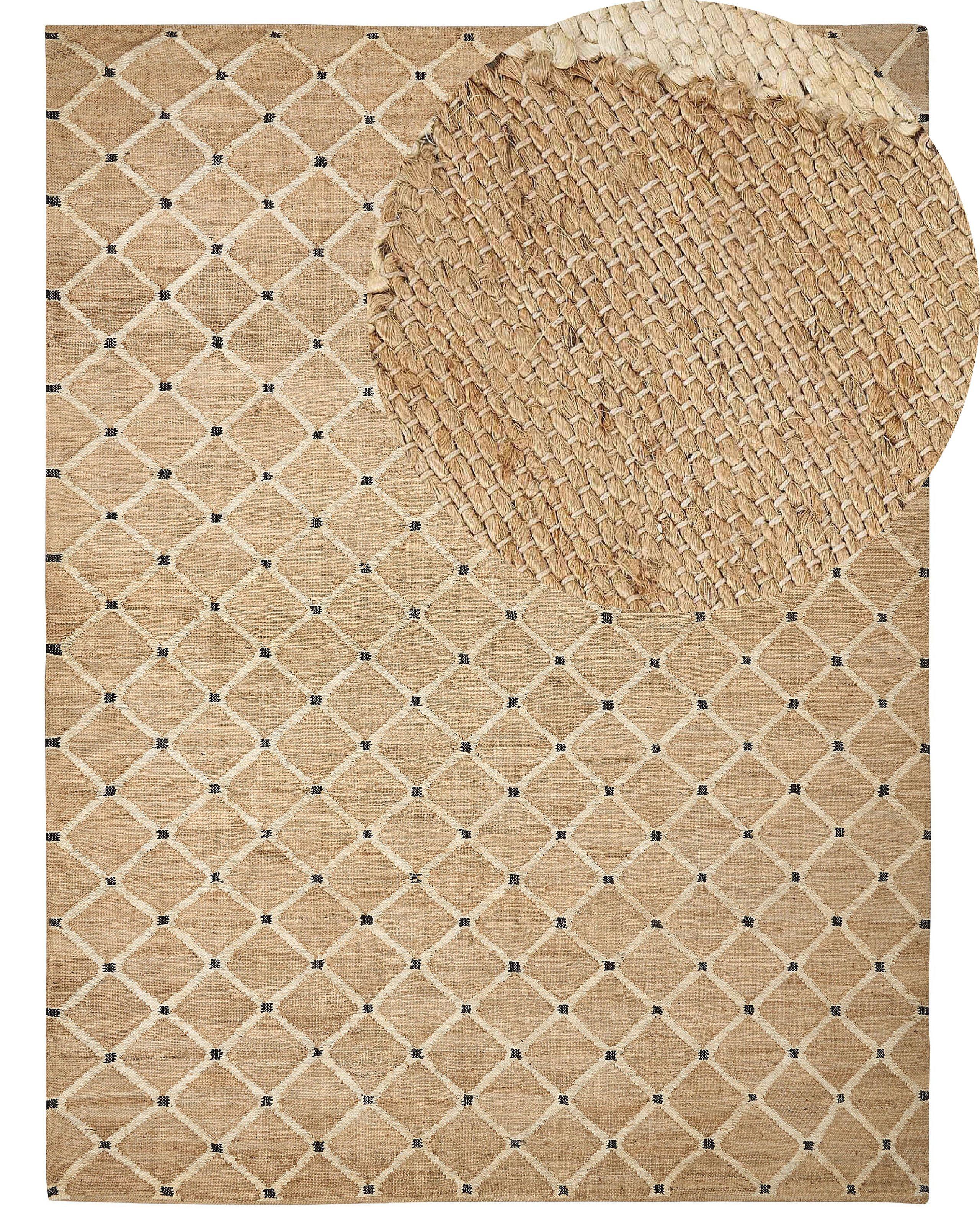 Beliani Teppich aus Jute Boho KALEKOY