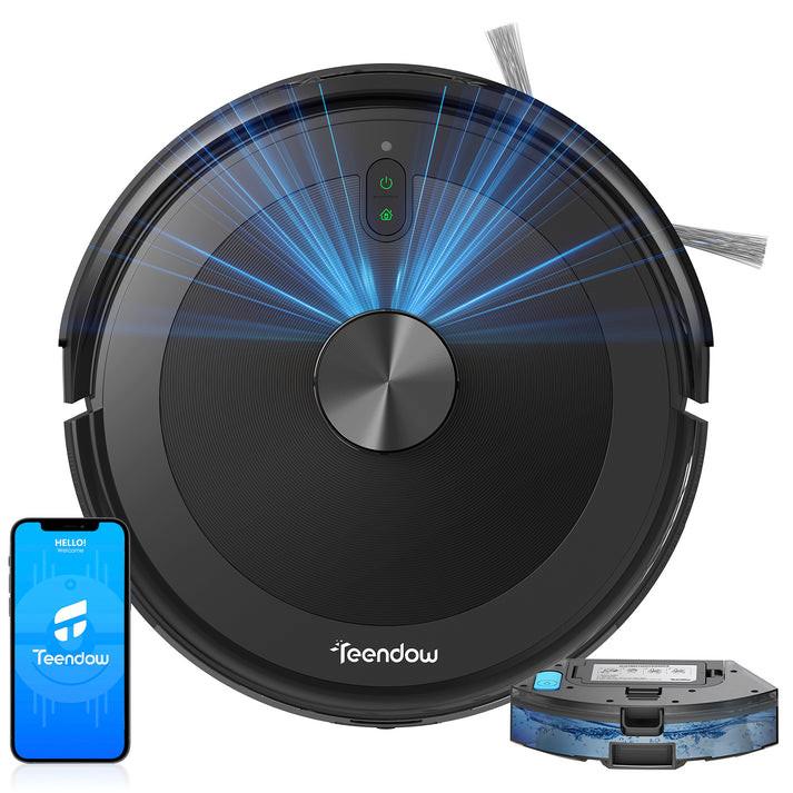 Blue Chilli D10S MAX 2-in-1 Staubsaugerroboter, 3000 Pa Saugkraft, selbstentleerender Staubbehälter