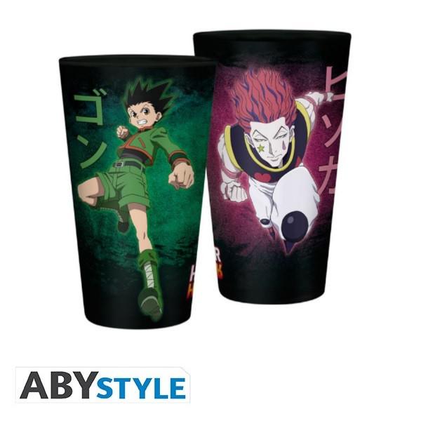 Abystyle Hunter x Hunter Large Glass 400ml: Gon vs Hisoka