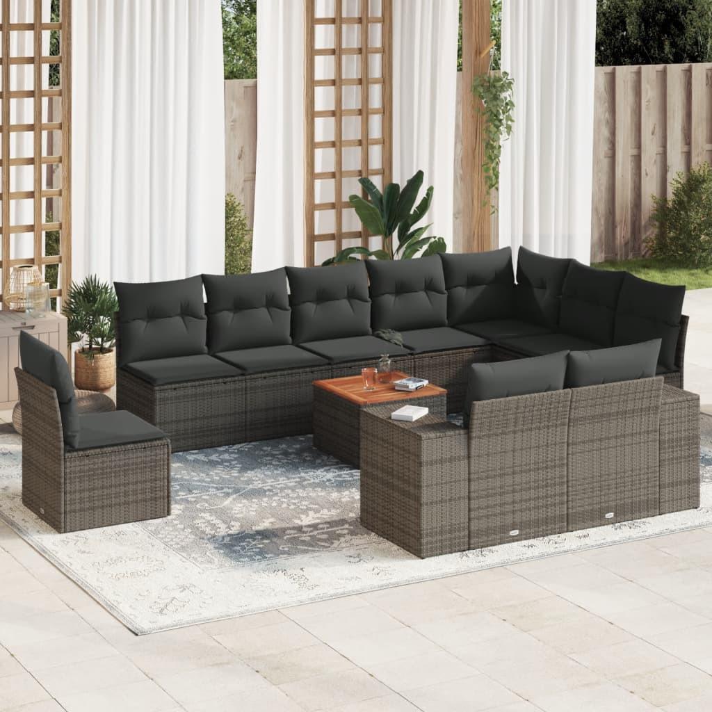 VidaXL Garten sofagarnitur poly-rattan
