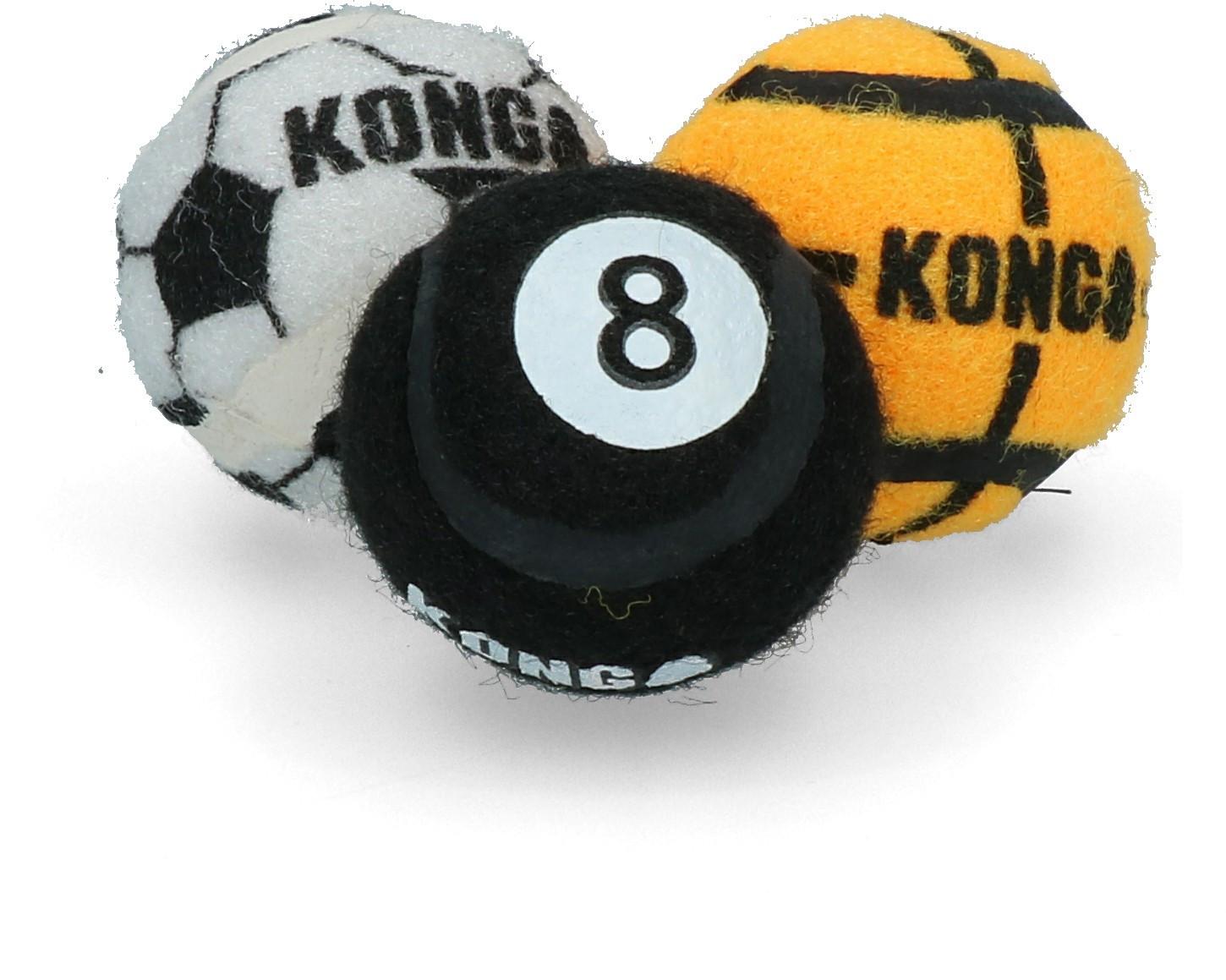 KONG KONG Sportbälle Medium (3er-Pack) (verschiedene Stile)