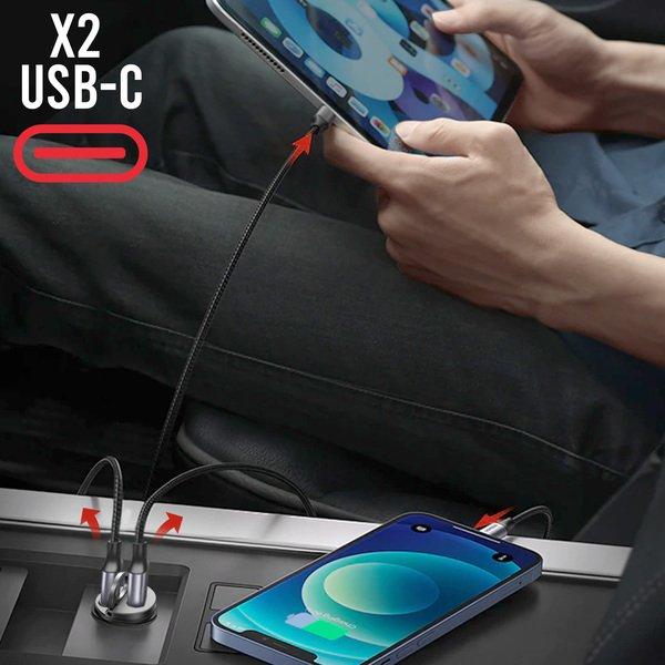 SWISSTEN 30W 2x USB-C Autoladegerät Swissten