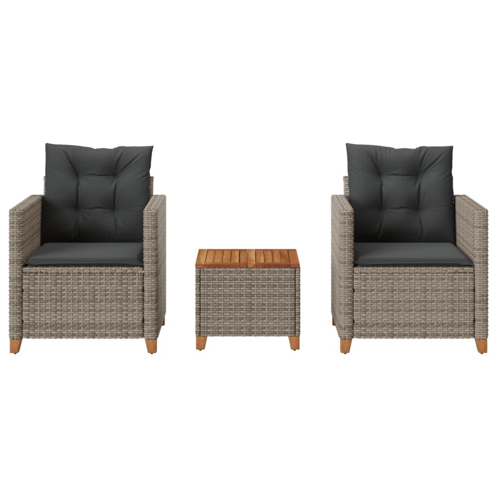 VidaXL Bistro set poly-rattan