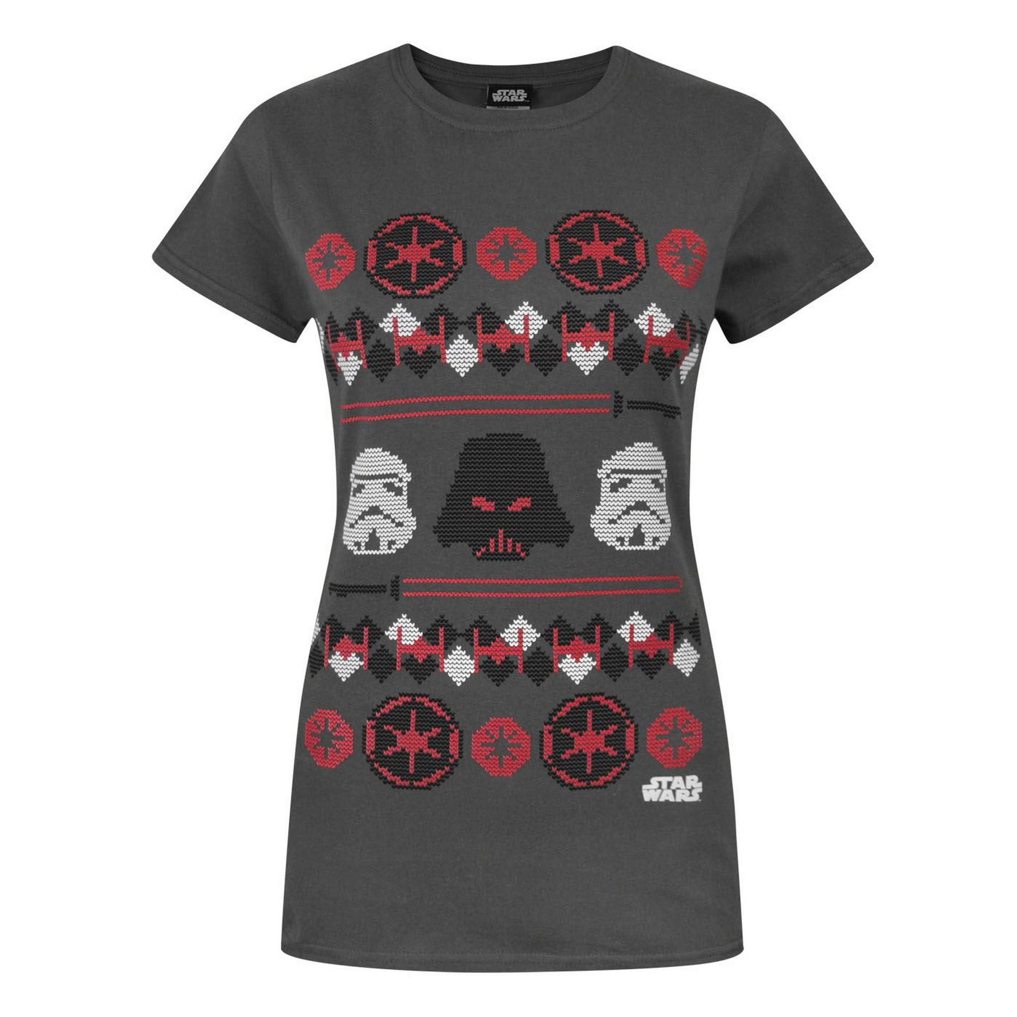 STAR WARS Darth Vader Fair Isle Weihnacht T-Shirt