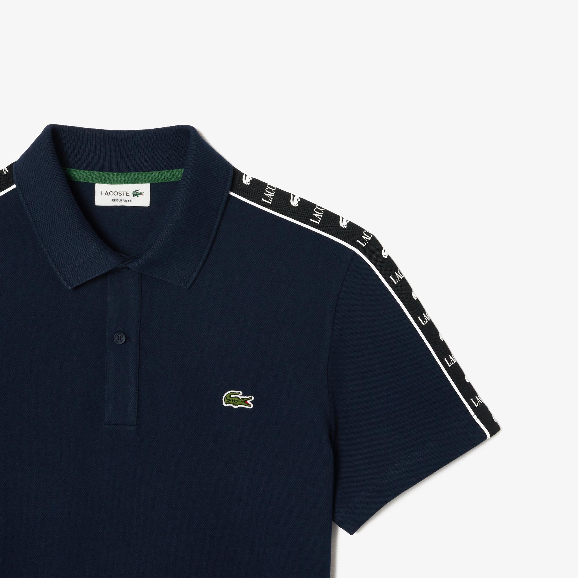 LACOSTE Polo Shirt mit Logo Tape