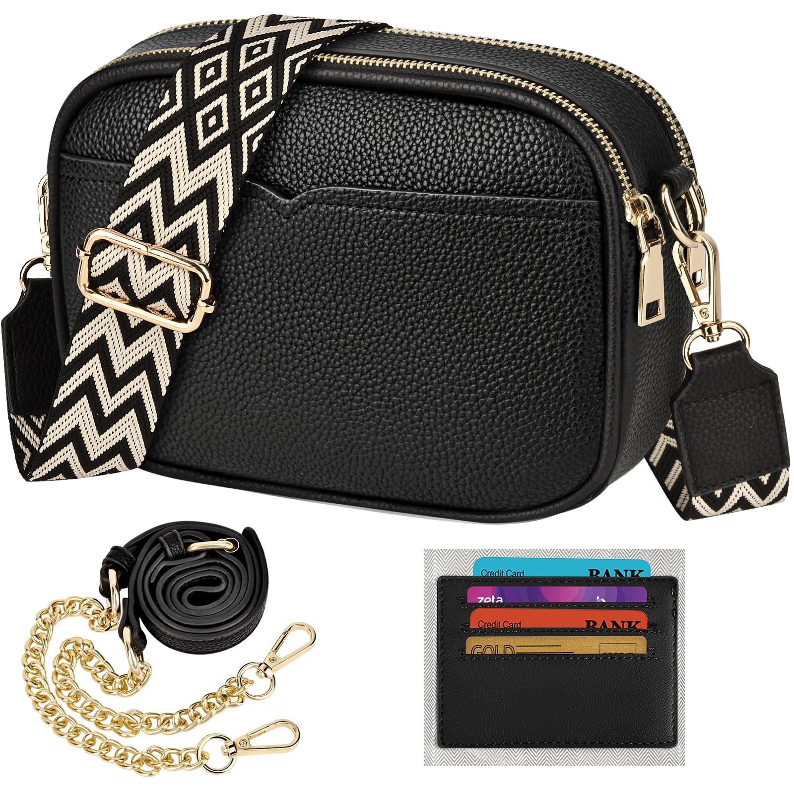 Only-bags.store Kleine Umhängetasche Elegante Umhängetasche mit 2 abnehmbaren breiten Schulterriemen Kleine Umhängetasche Elegante Umhängetasche mit 2 abnehmbaren breiten Schulterriemen