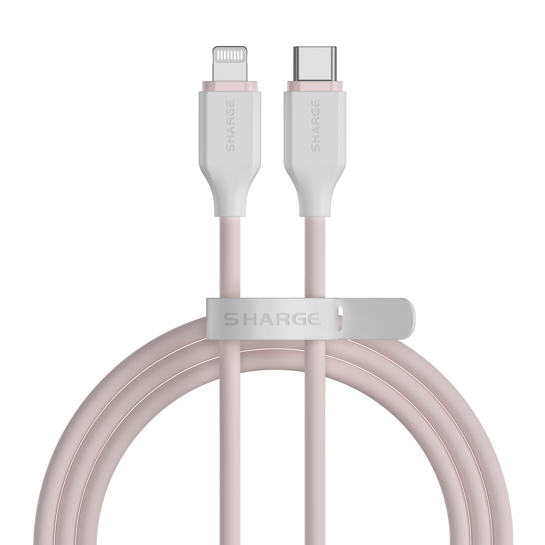 Sharge USB-C auf Lightning Hochelastisches Silikon Kabel
