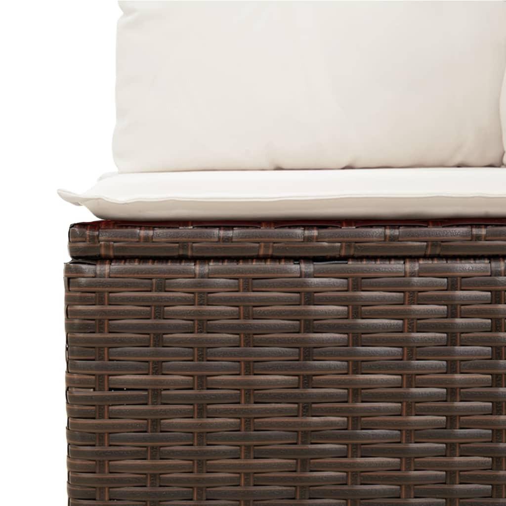 VidaXL Garten sofagarnitur poly-rattan