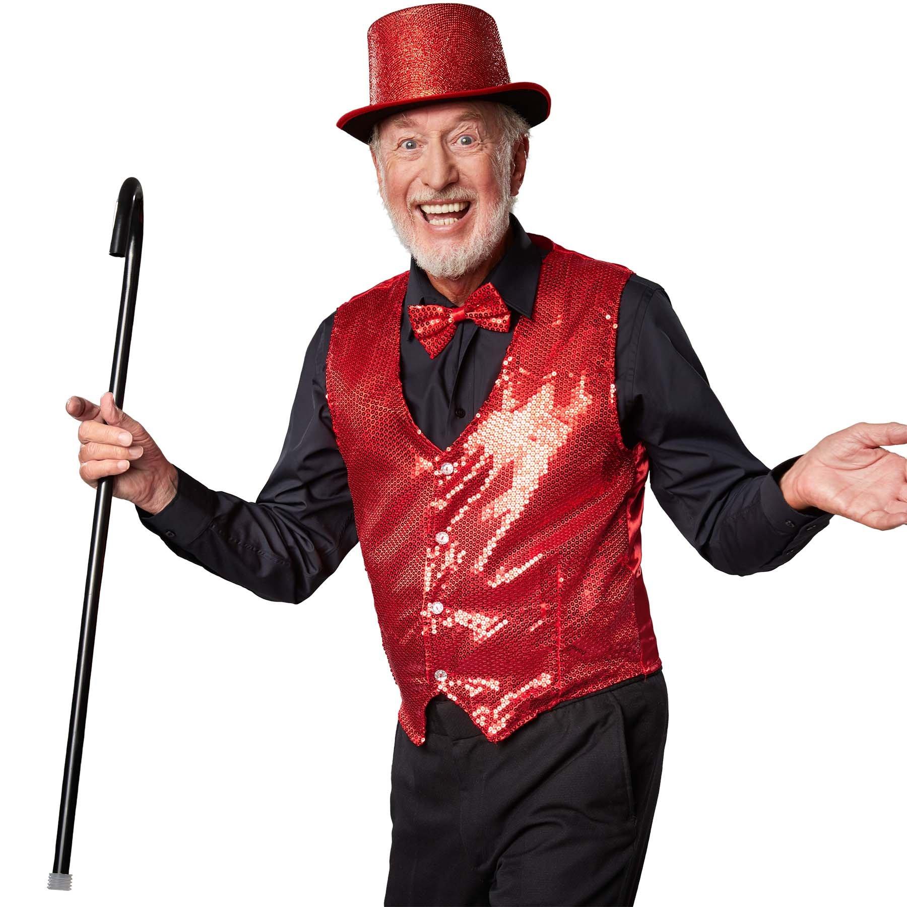 Tectake Pailletten-Weste Herren