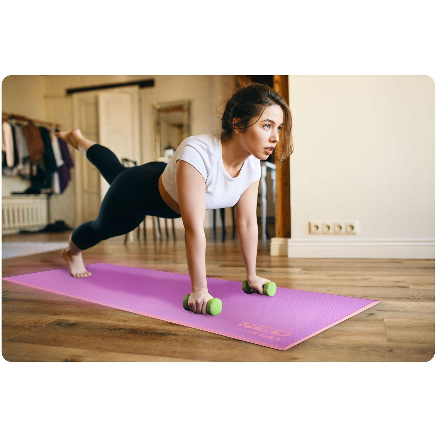 B2X Gymnastikmatte 173 x 61 x 0,6 cm Neo-Sport - 19203 lila-rosa