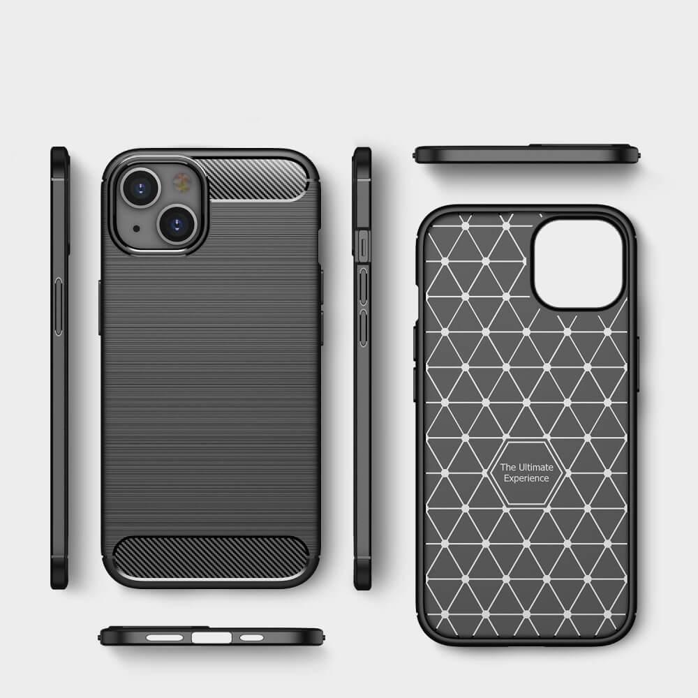 Cover-Discount iPhone 14 Plus - Metall Carbon Look Hülle