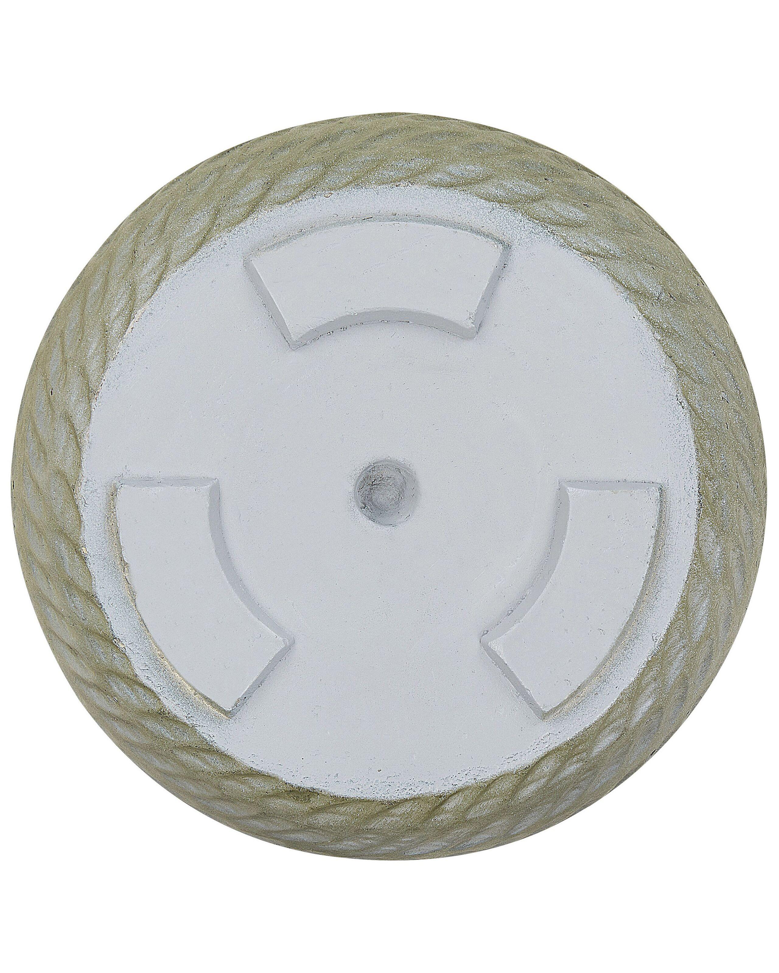 Beliani Blumenkübel aus Lehm-Faser-Mischung Boho LIVADIA