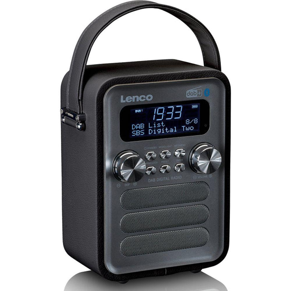 Lenco DAB+ Radio PDR-051BKSI, BT, USB, SD, RC, aufladbare batterie
