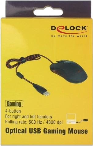 DeLock Optische 4-Tasten USB Gaming Maus