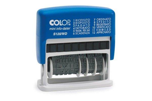 Colop COLOP Mehrtextstempel 41x4mm S 120WD D07 12 Texte Italienisch
