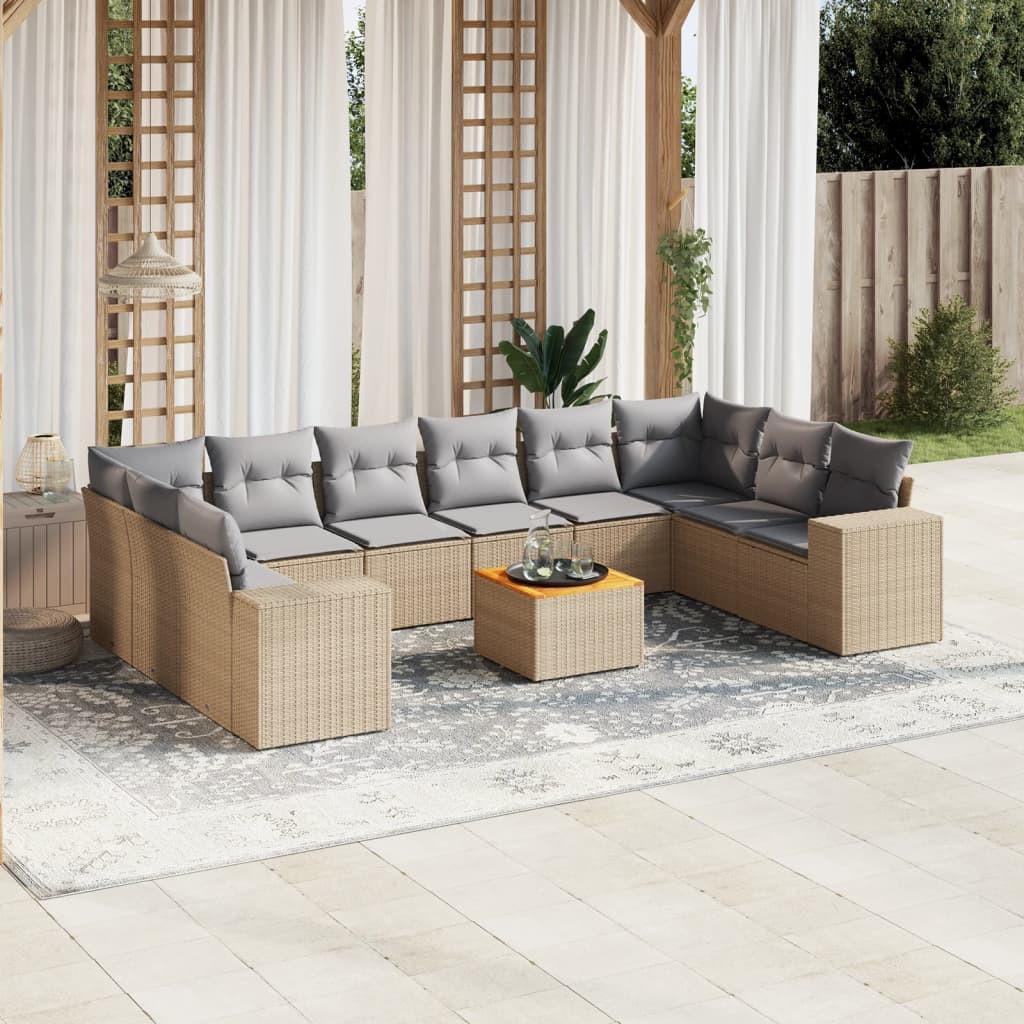 VidaXL Garten sofagarnitur poly-rattan