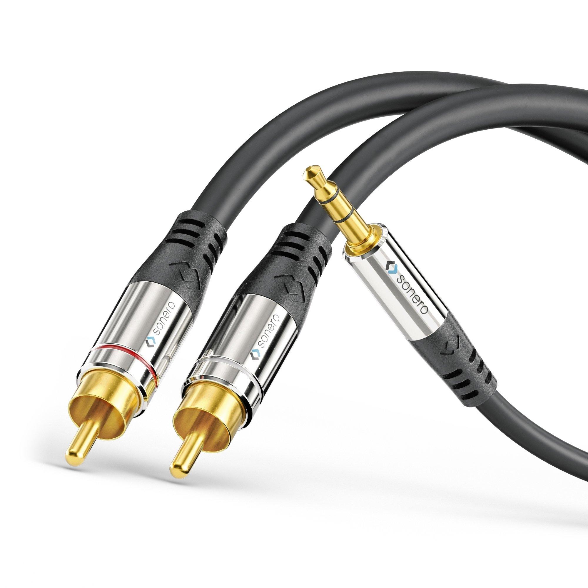 sonero sonero 2x Cinch auf 3.5mm Audio Kabel 0.5m
