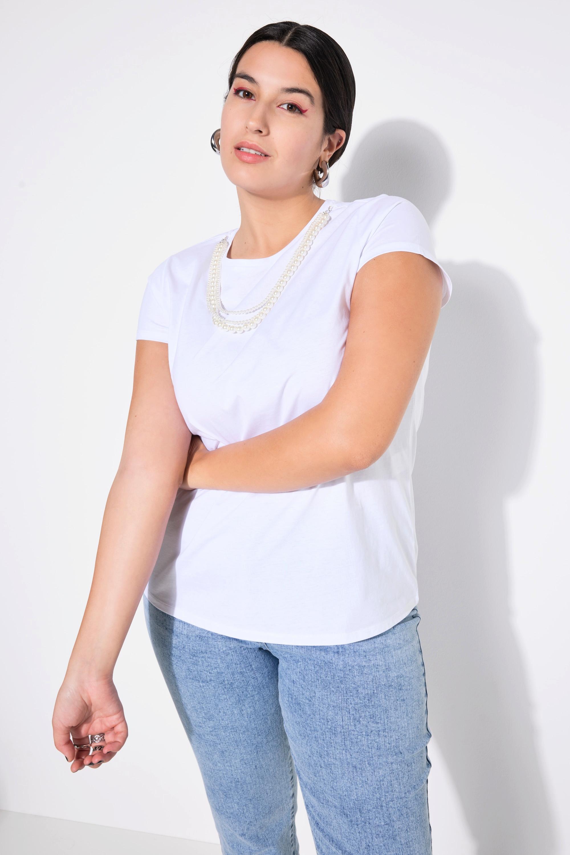 Studio Untold T-Shirt Classic Shape mit abnehmbarer Zierkette