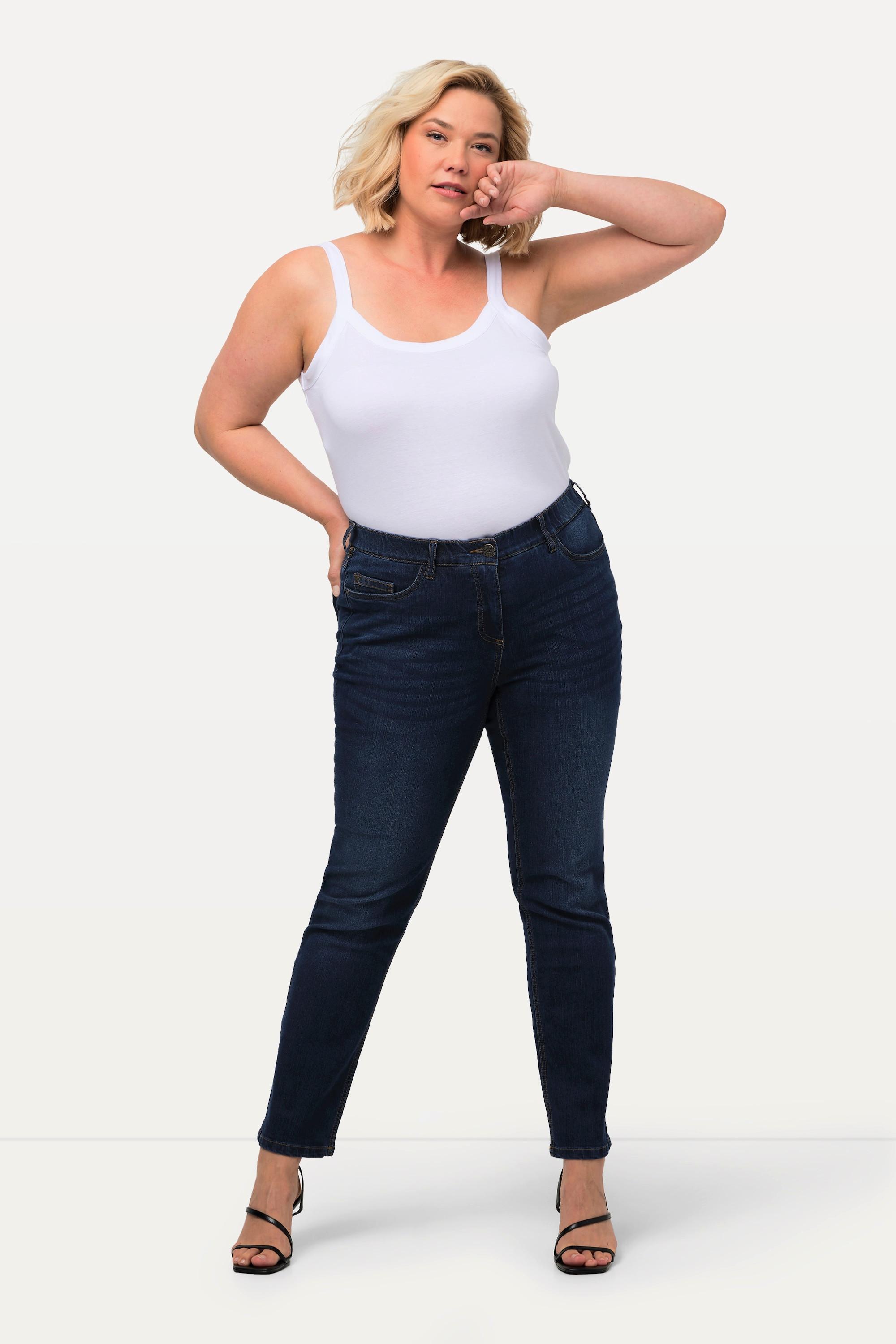 Ulla Popken Sammy Slim Fit 5-Pocket Jeans mit Komfortbund