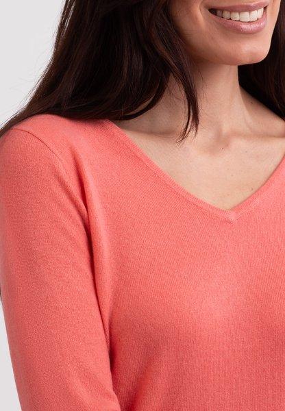 CASH-MERE.CH Recycelter Kaschmir V-Ausschnitt Pullover