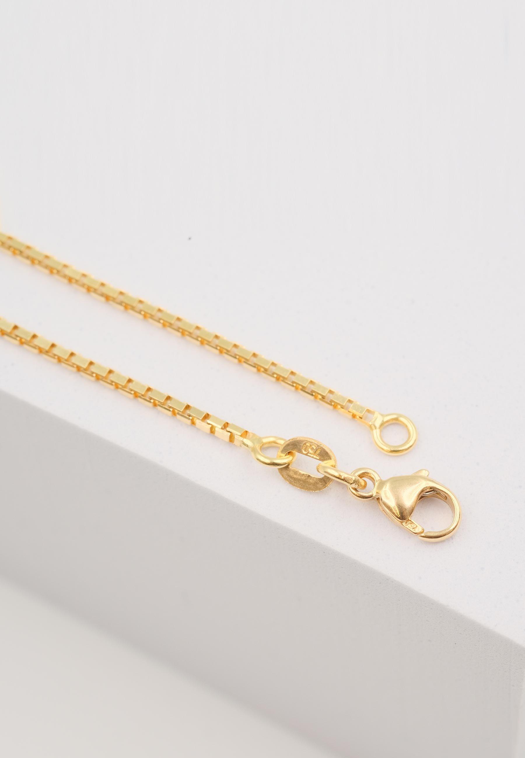 MUAU Schmuck Collier Venezianer Gelbgold 750, 1.4mm, 40cm
